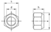 DIN 982 låsmutter, rustfritt  syrefast A4