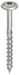 Bilde fra HECO-TOPIX-Plus, rustfritt A2, flatt hode, DELgjenget, Torx, 6,0 - 8,0