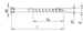 Bilde fra HECO-TOPIX-plus, listskrue, rustfritt A2,  linsesenkehode med freseriller, DELgjenget, Torx, 3,5