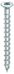 Bilde fra Treskrue HECO-TOPIX-plus, lite senkehode, Pozidriv, variabelt HELgjenget, elforsinket blå, 3,0