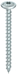 Bilde fra HECO-TOPIX-plus 6,0 / 8,0 / 10,0 treskrue med flatt hode, Torx, HELgjenget, elforsinket