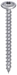 Bilde fra HECO-TOPIX-plus stolpeskrue / treskrue m. flatt hode, 6,0  / 8,0 - T-Drive (Torx), HELgjenget, vokset