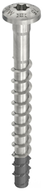Bilde av MMS+ betongskrue, syrefast  A4 ( 1.4401) 7,5  T-Drive, fosfatert spiss