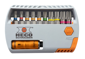 Bilde av Bitsset - HECO-Bit-Selector, HECO (Torx) - driv, med fargeringer, 11 deler